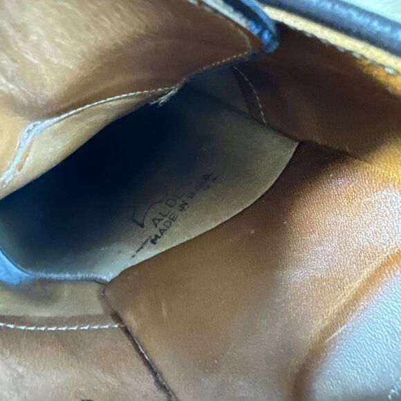 Alden 953 Plain Toe Monk Strap Shoes Men's 8.5 Mocha Brown Suede Leather - Picture 8 of 16